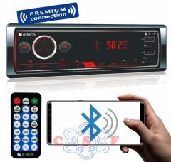 Auto Radio Mp3 Automotivo E-tech Premiun Conection com Bot�o Touch Screen Usb Sd Aux Func�o Usb para Carregar Celular pose ser Controlado por APP