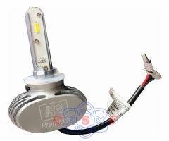 Kit Lmpada Farol Led R8 M7 Atom H27 50W 12V a 24V Lumens 7400 par 6500K Menor Lmpada do Mercado