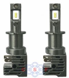Kit Lampada H3 Ultra Led Compact Tiger Auto 12 Volts 5000 Lumens 6000K 55 Watts ZES Cooler Integrado