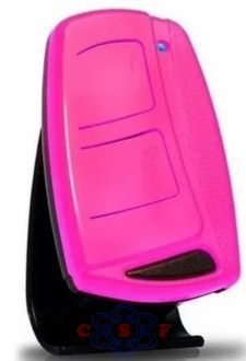 Controle Remoto Porto Transmissor TX Top IPEC RCG PPA Garen 4,33,92 Mhz Code Learn 2 Canais Clip de Fxao Rosa