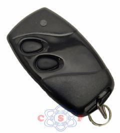 Controle Remoto Transmissor Copiador Premium 2 Bot�es Preto com Tecla Azul +Mosquet�o (saw) Port�o PPA Garen Rgc Intelbras etc. Frequ�ncia 433,92