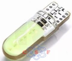 Lmpada Automotiva T10 SMD Esmagada Cambus e Gel Silicone Transparente 6 Leds 5050 Unitario
