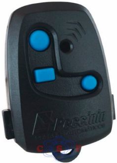 Controle Remoto Transmissor Portão TX 3C Peccinin para Portão Eletrônico 433,92 MHz Preto