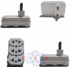 Adaptador Pino Força 1 Entrada com 2 Pinos Fora Centor + 3 Saidas 2 Saidas 10 Amperes e 1 20 Amperes