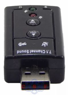 Adaptador Subistitui Placa Som Virtual Usb Channel 7.1 Canais Sound Driver