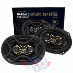 Alto Falante Bravox B4X69 Gold 6x9"140 Watts 4 Ohms Kit duas peas