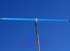 Antena PVC Digital UHF Tipo T com 10 Metros Cabo Coaxial e Conector