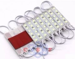 Barra de leds 80mm Com 6 Led's 5050 Branco Frio 12V Unitario