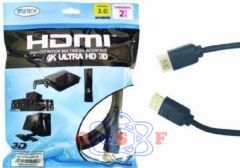 CABO HDMI Alltech 2 Metros Verso 4K Ultra HD 3D 2.0 com Filtro
