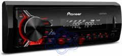 CD Player MVH-198UI Pioneer Auto Rdio AM/FM, Controle remoto, Painel Destacvel, Entradas USB e AUX