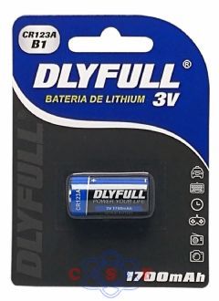 CR123A Bateria de ltio 3V Dlyfull Blister CR=CR17345 1700 Mah