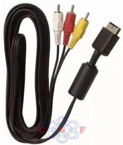 Cabo Áudio Vídeo Play Station PS1 PS2 PS3
