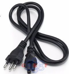 Cabo Força Tripolar Para NOTEBOOK MONITOR 3 Pinos Redondo 1,5m