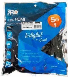 Cabo HHDMI Pro Eletronic Alta Performance 2,0 5 metros preto CAHD-2050