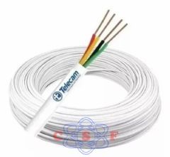 Cabo Mix Fio para Alarme 4X40 Cobre Uso Infra vermelho porteiro eletronico 2 Pares