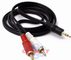 Cabo P2 Estereo + 2Rca Macho 1.80mts MXT