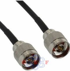 Cabo de Descida RG 58 Aquário 15m para Repetidor Antena de Telefone Celular Rural Conector N Macho + N Machho CR215