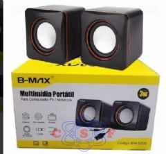Caixa de Som Amplificada B Max BMS205 6 Watts para PC E Celular