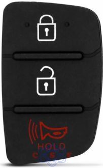 Capa Controle Telecomando 3 Botões Hyundai HB20 HB20S 2 Cadeados hold