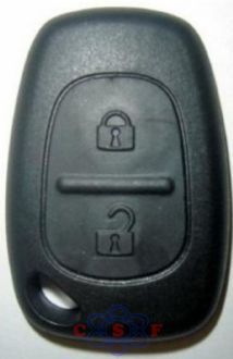 Capa Controle Telecomando Chave Canivete Renault Clio Master Symbol Preto 2 Botes