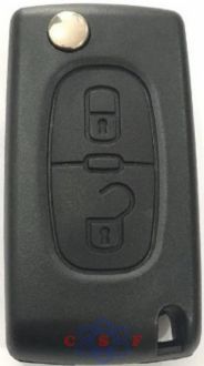 Capa Controle Telecomando Peugeot 307 Citroen 2 Botões Desenho.Cadeado 1 Aberto 1 Fechado