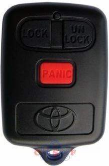 Capa Controle Telecomando Toyota Corolla Fielder 2 BOto Lock 1 Boto Panic