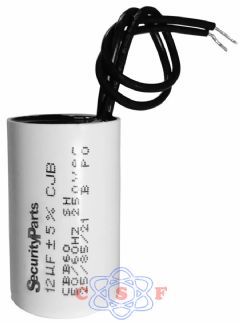 Capacitor VCA P/ Motor Portão 12uf x 250 VAc 50/60HZ