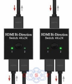Chaveador Switch Hdmi 2x1 E 1x2 Bi-direcional 4k Ultra Hd 3d