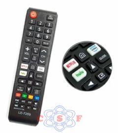 Controle Remoto Samsung Netflix e Prime Vdeo TV Plus Gloplay Roku TV XH-9177
