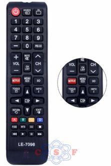 Controle Remoto TV Samsung Net Flix Smart Led Lelong LE-7096