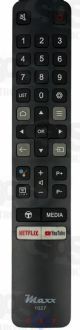 Controle Remoto TV TCL Smart Led 4K com Netflix Youtube Maxx 1027 Sem Comando de voz