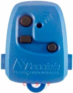 Controle Remoto Transmissor Portão TX 3C Peccinin para Portão Eletrônico 433,92 MHz Azul