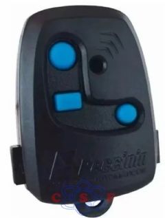 Cover Conjunto de Carcaa do Controle Peccinin Preto (sem Placa Eletronica) Incluso boto Azul + Suporte Quebrasol