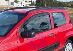 Defletor/Calha Acrílica de Chuva Novo Uno Evo 3ª Geração 2011/2012 2 Portas TG Poli 24.017