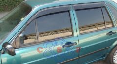 Defletor/Calha Acrílica de Chuva Santana Quantum 4 Portas 92/98 com Quebra Vento TG Poli 22.013