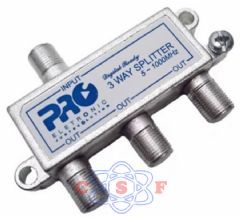 Divisor tv 3 Saidas Proeletronic 5 -1000MHZ Para Antena Convencional Terrestre