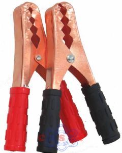 Garra Jacaré Grande para Bateria 300A Kit 2 Peças