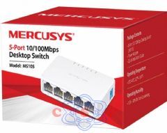 Hub Switch Mesa Mercusys RJ 45 MS105 5 Portas 10/100Mbps