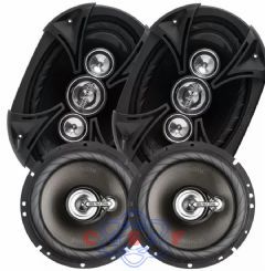 Kit Fcil Bravox Linha Black BK 2 Ps TR 6"80w+2 Ps 6x9 BK"110w Total 380W Rms