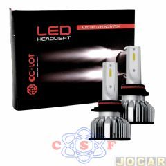 Kit Lâmpada Farol Led R8 CC-LOT H4 com Canceler 35W 12V/24V 6500K 6000 Lumens
