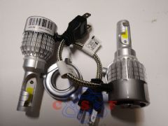 Kit Lâmpada Farol Led R8 H4 35W 12V/24V 6500K 6000 Lumens