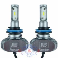 Kit Lmpada Farol Led R8 Premium H11/H8 35W 12V/24V 6500K 6000 Lumens