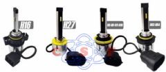 Kit Lmpada Farol Leds Seven Parts H11 H8 H9 H16/2 6000K 4200 Lumens Nano Small sem Vetoinha 12 a 20 Volts SPLE00011