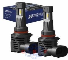 Kit Lampada H4X1 H8 H9 H11 H16 Ultra Led Compact Tiger Auto 12 Volts 5000 Lumens 6000K 55 Watts ZES Cooler Integrado