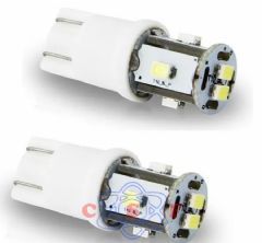 Lâmpada Autopoli Automotiva T10 Torre Esmagada 6 Leds sem Cambus AL 1693 1,8W 12Volts Branca