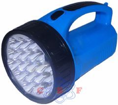 Lanterna Porttil Recarregvel 19 LED LED-1706 Azul