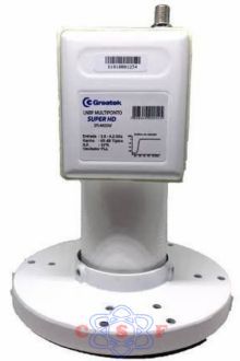 Lnbf Greateck Multiponto Super Digital HD SPL4602X Entrada 3,7 a 4,2 GHZ 12ºK 65dB