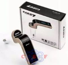 Modulador Transmissor FM CARG7 12V Entrada Carto SD E PenDriver Bluetooth