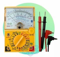 Multímetro Analógico Profissional Com Ponto De Prova - IT - Blue LE-1944 com Buzzer