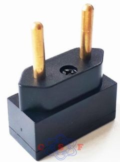 Pino Força Adaptador 1 Entrada 2P + 1saida 3P + 2 Lamina NBR 10A Preto